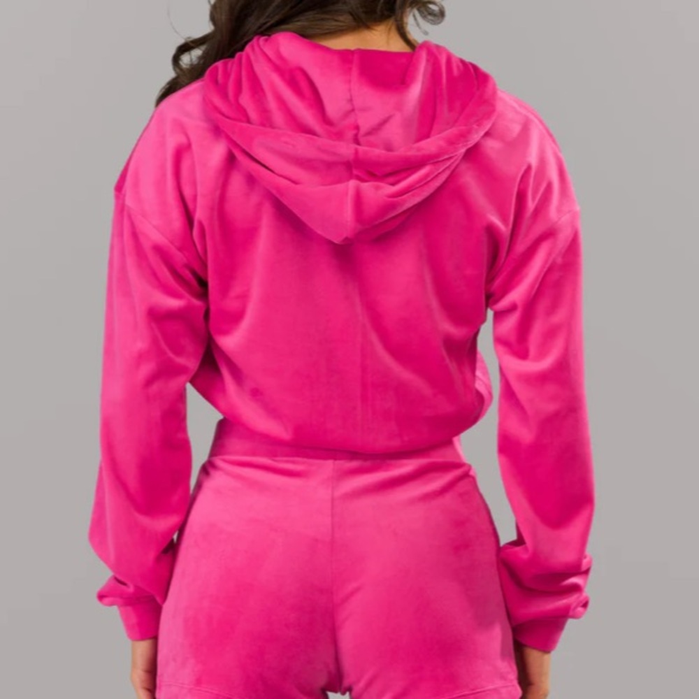 VELOUR ZIP HOODIE - Picture 3 of 13